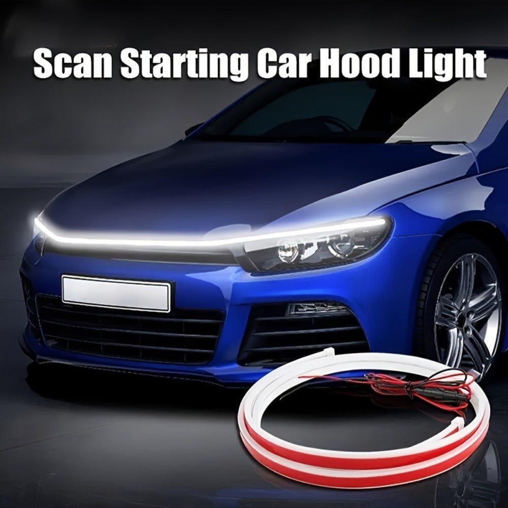 شريط إضاءة LED أمامي ديناميكي بغطاء المحرك (انش 80)