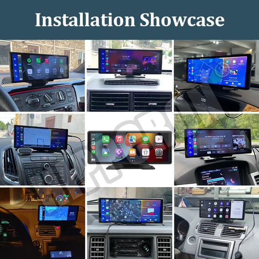 شاشة مرآة سيارة 10.26" | CarPlay لاسلكي + بلوتوث + USB + AUX